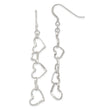 Sterling Silver Heart Dangle Shepherd Hook Earrings