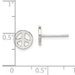 Sterling Silver Peace Sign Post Earrings