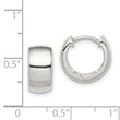 Sterling Silver Hinged Hoop Earrings