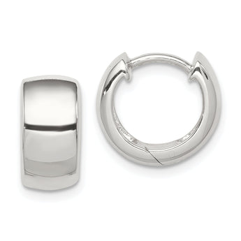 Sterling Silver Hinged Hoop Earrings