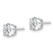 Sterling Silver Rhodium-plated Polished Round 6mm CZ Stud Earrings - Birthstone Company