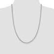 Sterling Silver 925 Women's Polished Curb Chain Necklace 18 Elegant - 22