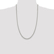 Sterling Silver 925 Women's Polished Curb Chain Necklace 18 Elegant - 22