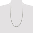 Sterling Silver 925 Women's Polished Curb Chain Necklace 18 Elegant - 22