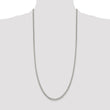 Sterling Silver 925 Women's Polished Curb Chain Necklace 18 Elegant - 22