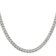 Sophia Jewelers Sterling Silver 925 Polished Curb Chain Necklace 20 in - Birthstone Company