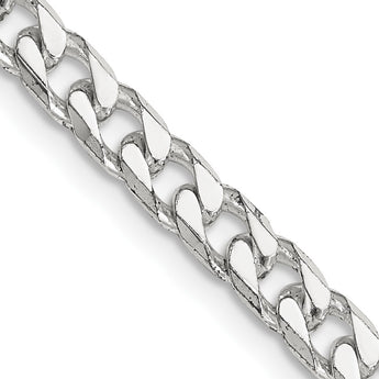 Sophia Jewelers Sterling Silver 925 Polished Curb Chain Necklace 20 in - Birthstone Company