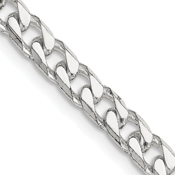 Sophia Jewelers Sterling Silver 925 Polished Curb Chain Necklace - 20