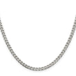 Sterling Silver 925 Women's Polished Curb Chain Necklace 18 Elegant Design - 24