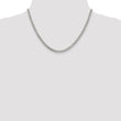 Sterling Silver 925 Women's Polished Curb Chain Necklace 18 Elegant Design - 24