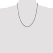 Sterling Silver 925 Women's Polished Curb Chain Necklace 18 Elegant Design - 24