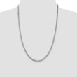 Sterling Silver Rhodium-plated Polished 3.5mm Curb Chain