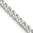 Sterling Silver 925 Women's Polished Curb Chain Necklace 18 Elegant Design - 24