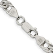 Sterling Silver 6.25mm 6 Side D/C Flat Double Curb Chain
