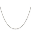 Sterling Silver 1.75mm Fancy Wave Flat Link Chain
