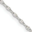 Sterling Silver 1.75mm Fancy Wave Flat Link Chain