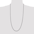 Sterling Silver Ruthenium-plated 1.7mm Twisted Tight Wheat Chain