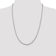 Sterling Silver 3.1mm Flat Rope Chain