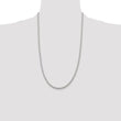 Sterling Silver 3.1mm Flat Rope Chain
