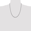 Sterling Silver Antiqued 2.2mm Solid Square Spiga Chain