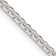 Sterling Silver 2.6mm Round Box Chain