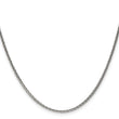 Sterling Silver Antiqued 1.6mm Solid Square Spiga Chain