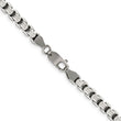 Sterling Silver Antiqued 5.2mm Round Box Chain