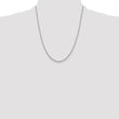Sterling Silver Rhodium-plated 2mm Loose Rope Chain