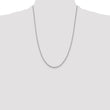 Sterling Silver Rhodium-plated 2mm Loose Rope Chain