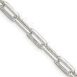 Sterling Silver 4.25mm Elongated Open Link Chain