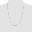 Sterling Silver Rhodium-plated 1.4mm Singapore Chain
