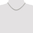 Sophia Jewelers Sterling Silver 925 Polished 6.1mm Cable Chain Necklace 16 in - Birthstone Company