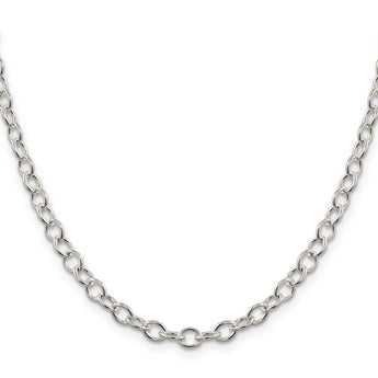 Sterling Silver 5.3mm Oval Cable Chain
