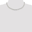 Sterling Silver 6.8mm Oval Cable Chain