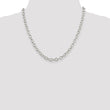 Sterling Silver 6.8mm Oval Cable Chain