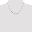 Sterling Silver Rhodium-plated 1.75mm Singapore Chain