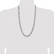 Sterling Silver Antiqued 7.75mm Figaro Chain
