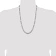 Sterling Silver Rhodium-plated 7.75mm Figaro Chain