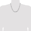 Sterling Silver Rhodium-plated 9mm Figaro Chain
