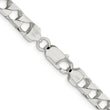 Sterling Silver 6.75mm Flat Open Curb Chain