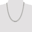 Sterling Silver 6.75mm Flat Open Curb Chain