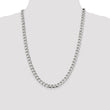 Sterling Silver 6.75mm Flat Open Curb Chain