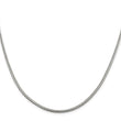 Sterling Silver 2.5mm Diamond-cut Round Franco Chain