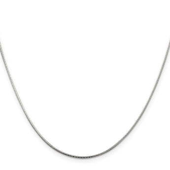 Sterling Silver 1.25mm Diamond-cut Snake Chain