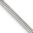 Sterling Silver 2.5mm Diamond-cut Snake Chain