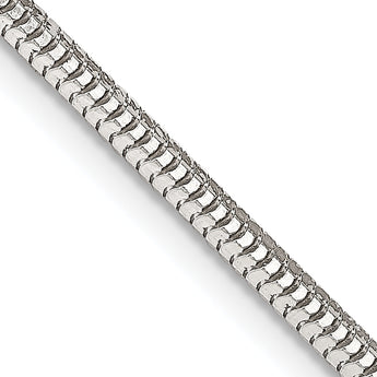 Sterling Silver 2.5mm Diamond-cut Snake Chain