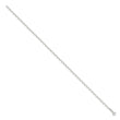 Sterling Silver Fancy Heart Link 9in. Anklet