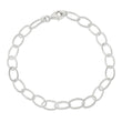 Sterling Silver Fancy Link Anklet
