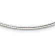 Sterling Silver 925 Polished Omega Necklace with Lobster Clasp - Birthstone Company