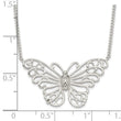 Sophia Jewelers 925 Sterling Silver Butterfly Necklace Polished Anti-Tarnish Finish - 18